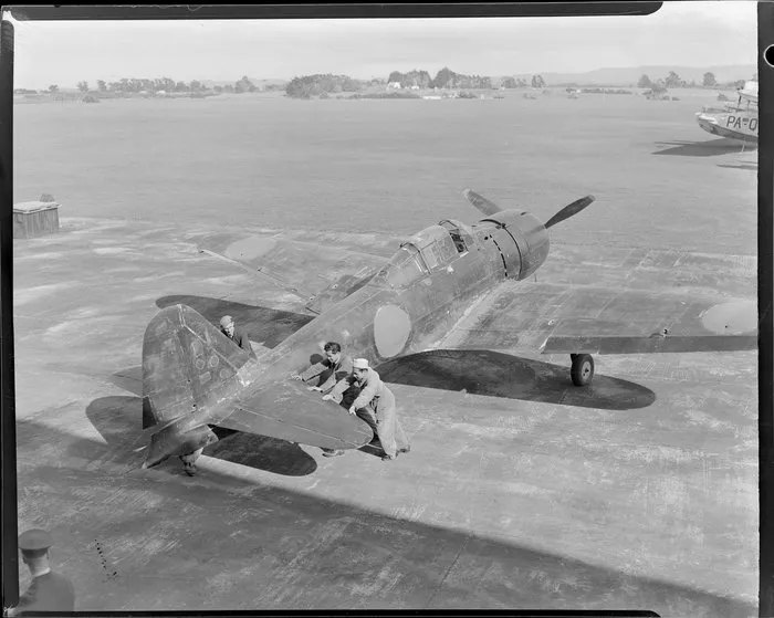 Japanese Mitsubishi Zero Zeke aircraft from the Pacific war, Hobsonville