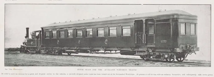 Experimental light railcar built at the Newmarket railway workshops