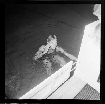 Image: Australian swimmer Ilsa Konrads training at the Naenae Olympic Pool, Lower Hutt