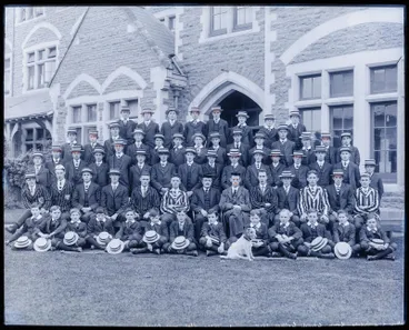 Image: Glass Plate Negative: Christ College group