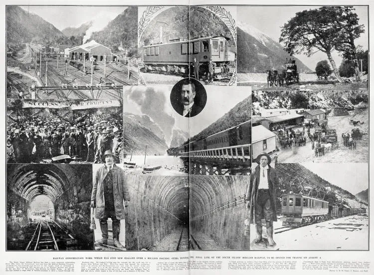 Railway Construction Work Which Has Cost New Zealand Over A Million Pounds