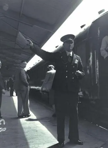 Guard, NZ Railways. Image: Guard, NZ Railways.