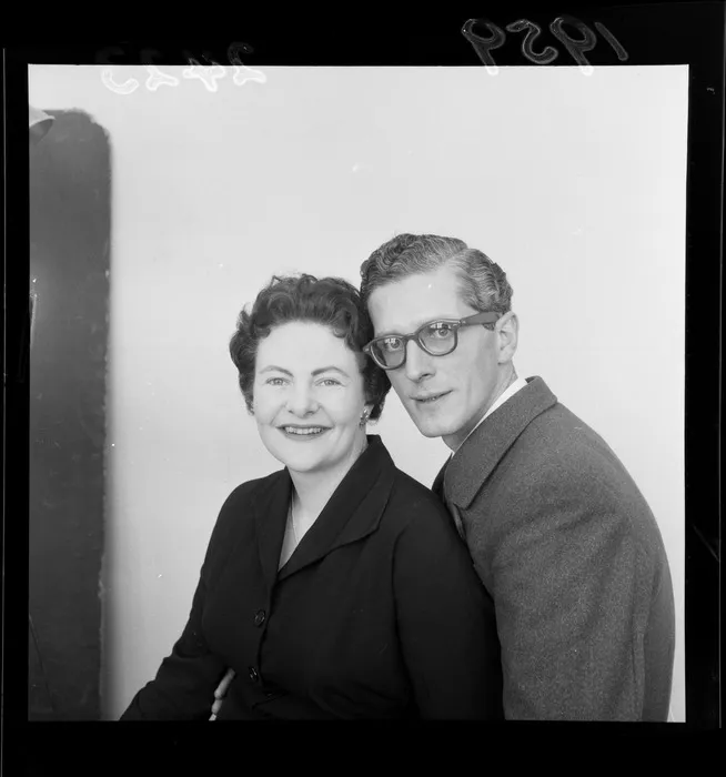 Portrait of Miss Kate Fulton and Mr Peter Harcourt, on the occasion of their wedding engagement