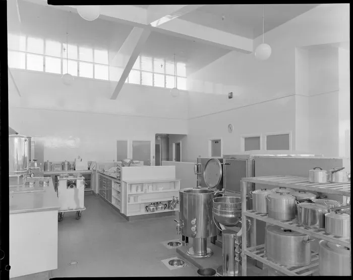 Porirua Hospital, new wing by Houghton and Blair, kitchen