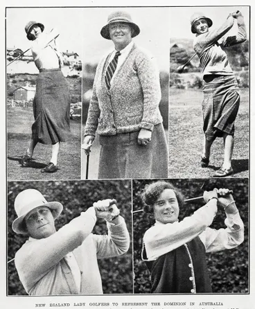 Image: New Zealand lady golfers to represent the dominion in Australia