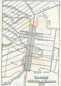 Original subdivision of Masterton, 1854 : Map