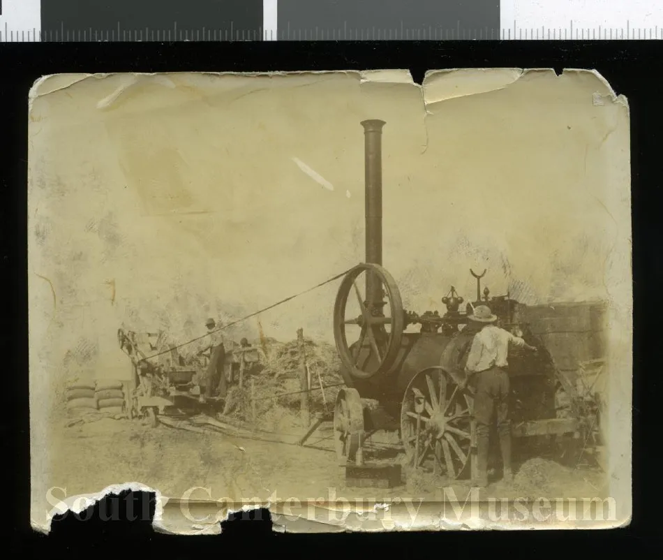 Stationary steam engine & chaff cutter