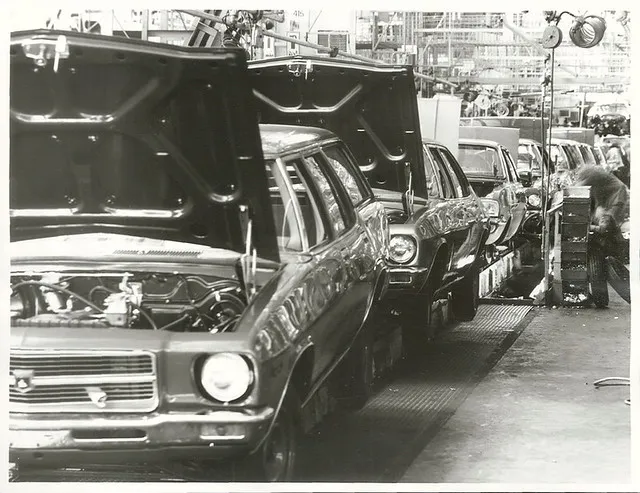 Vehicle assembly at General Motors, Upper Hutt