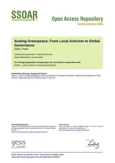 Image: Scaling Greenpeace: From Local Activism to Global Governance