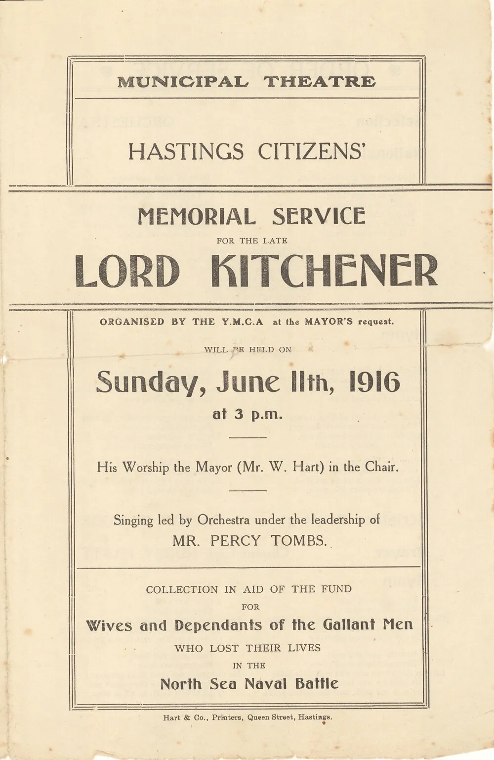 Lord Kitchener Memorial Service