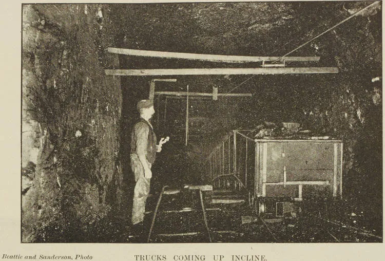 Trucks coming up incline