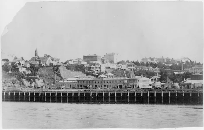 Creator unknown: Photograph of Point Britomart, Auckland