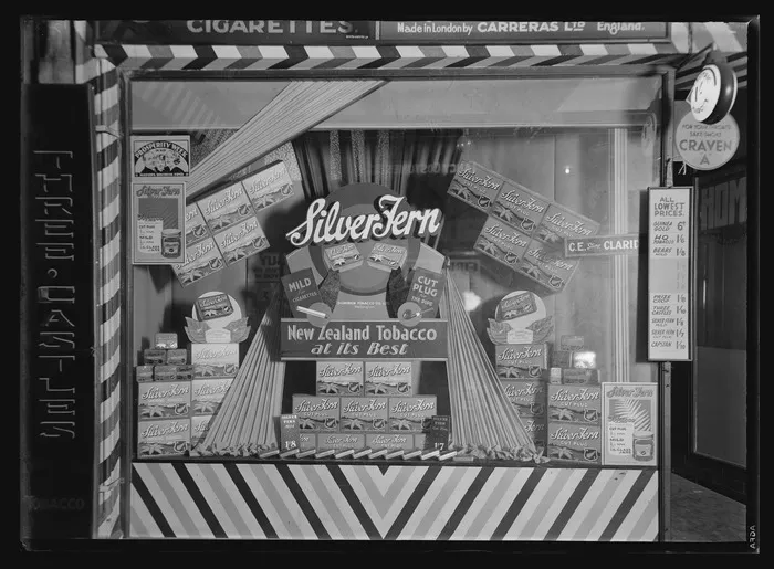 Tobacconist Shop window display