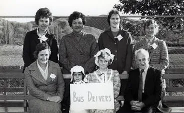Image: Tinui School bus drivers : Photograph