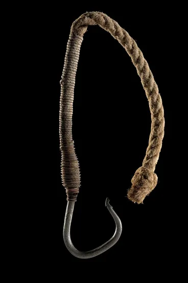 Image: Matau rino (iron fish hook)