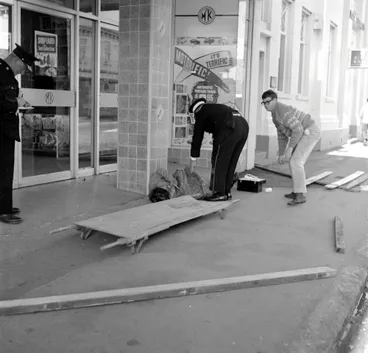 Image: Civil Defence exercise.