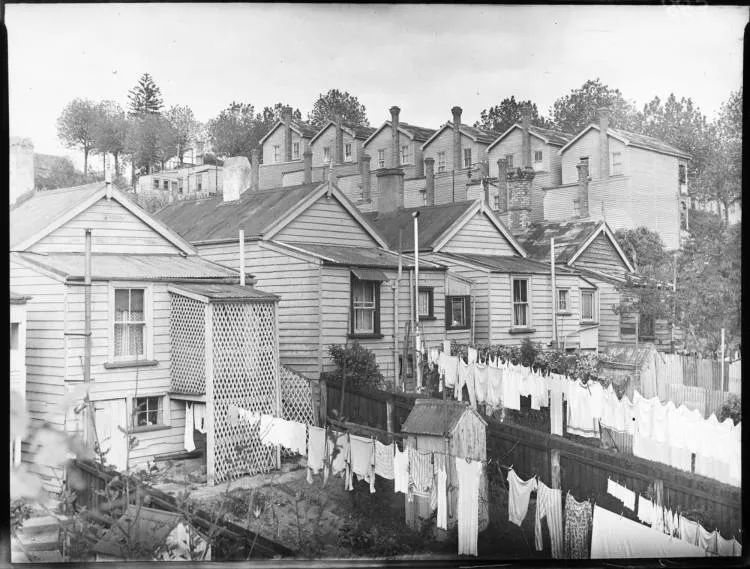 Houses on Whitson Terrace, Freemans Bay, 1953