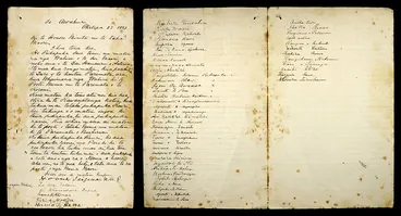 Application from Māori women to have their names on electoral roll, 1893 Image: Application from Māori women to have their names on electoral roll, 1893
