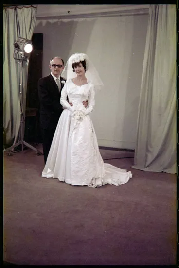 Image: Wedding portraits of John and Wendie Rykenberg, 1964