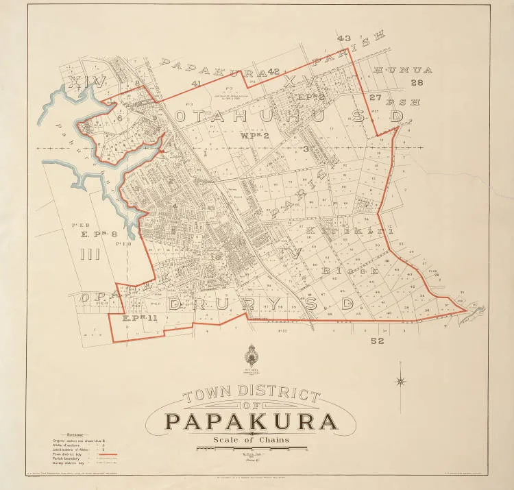 Town district of Papakura