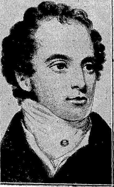 Image: MR. WILLIAM SWAINSON, F.R:S., F.L.S., who died: in the Hutt Valley in 1855. He is referred' to in toddy's cable news. (Evening Post, 28 June 1934)