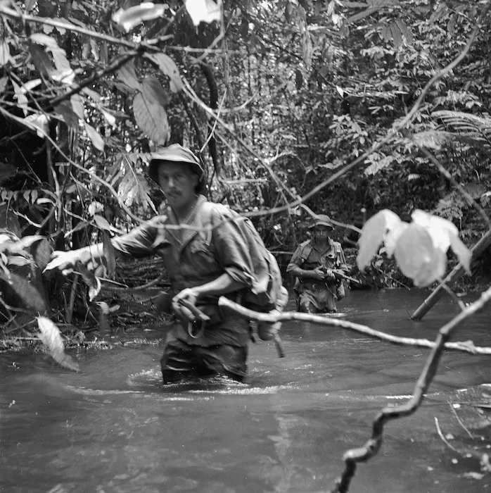 Troopers in the Malayan jungle