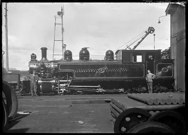 Image: Ww Class steam locomotive NZR 131, 4-6-4T type, Petone Workshops