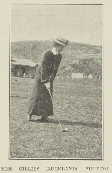Image: Miss Gillies (Auckland), putting