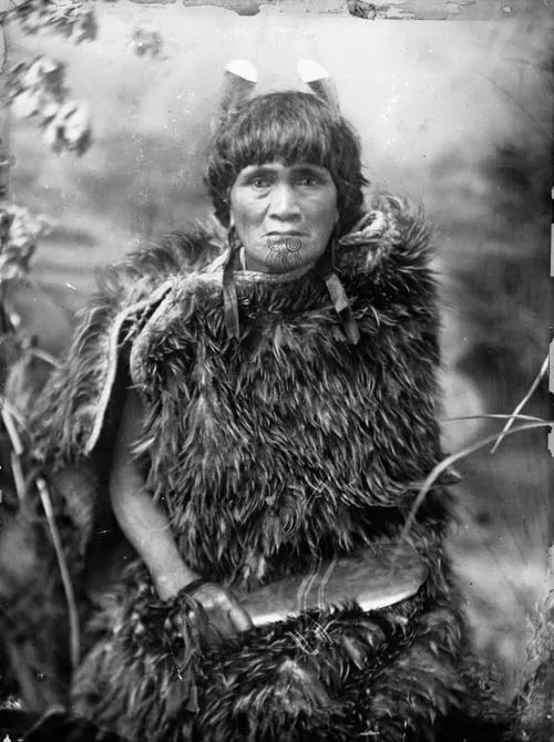 Rahera Te Kahuhiapo, photographed between 1890 and 1910