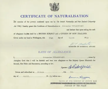 Image: Naturalisation as a New Zealander