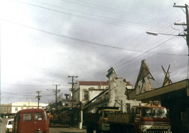 Demolition of Forester's Hall, Hinemoa Street, Birkenhead.