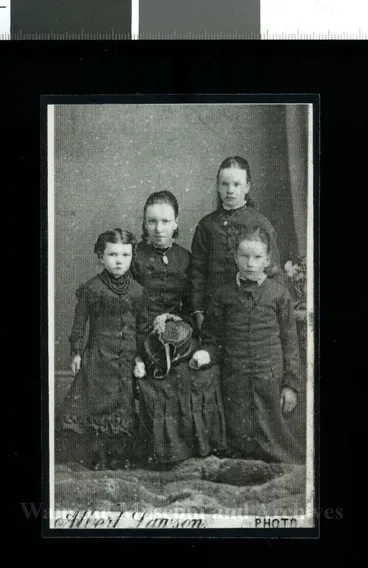 Image: Mrs Cruickshank and three daughters
