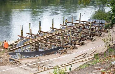 Image: Conservation work on the Rangiriri