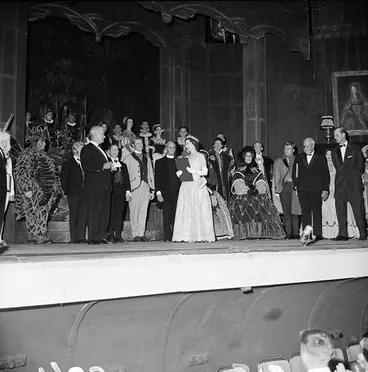 Queen Elizabeth II and the arts council charter, 1963 Image: Queen Elizabeth II and the arts council charter, 1963