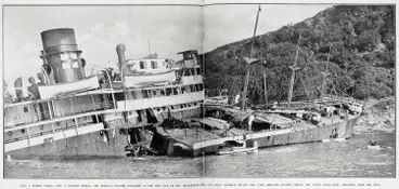Image: Once a mighty vessel, now a twisted wreck: the Federal steamer Wiltshire