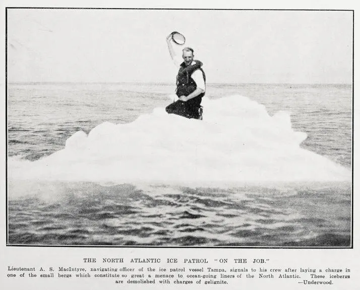 The North Atlantic ice patrol on the job