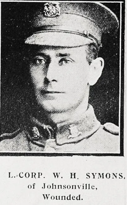 Lance Corporal W. H. SYMONS, of Johnsonville, Wounded