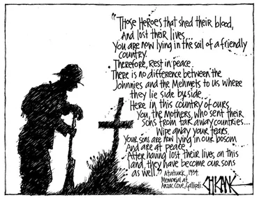 Image: Winter, Mark, 1958- :Anzac. 25 April 2014