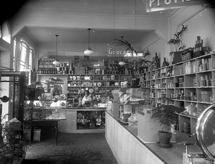 Grocer shop interior