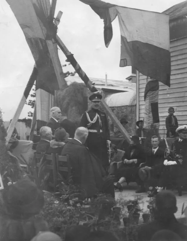 Laying of the foundation stone of the Hawke's Bay Art Gallery and Museum