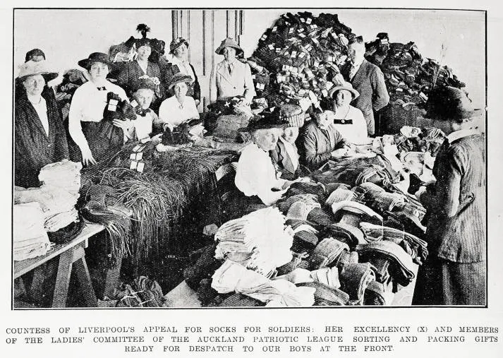 Countess of Liverpool's appeal for socks for soldiers