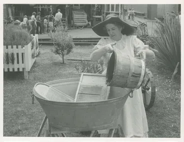 Image: Live Days : Joyce Lush at the wash tub