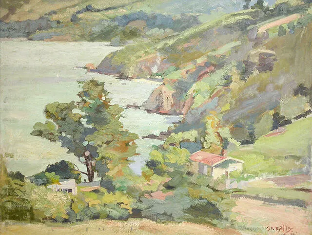 Cecil Kelly - Towards Governor’s Bay, Lyttelton Harbour