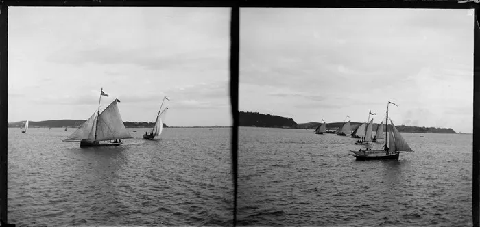 Yacht race on harbour, location unknown