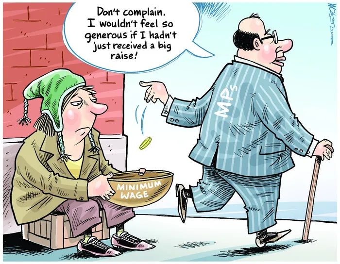 Moreu, Michael, 1969- :"Don't complain. I wouldn't feel so generous if I hadn't just received a big raise!" 27 February 2015