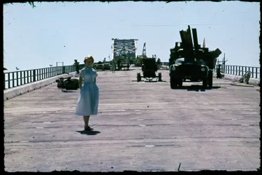 Image: Auckland Harbour Bridge under construction, 1958
