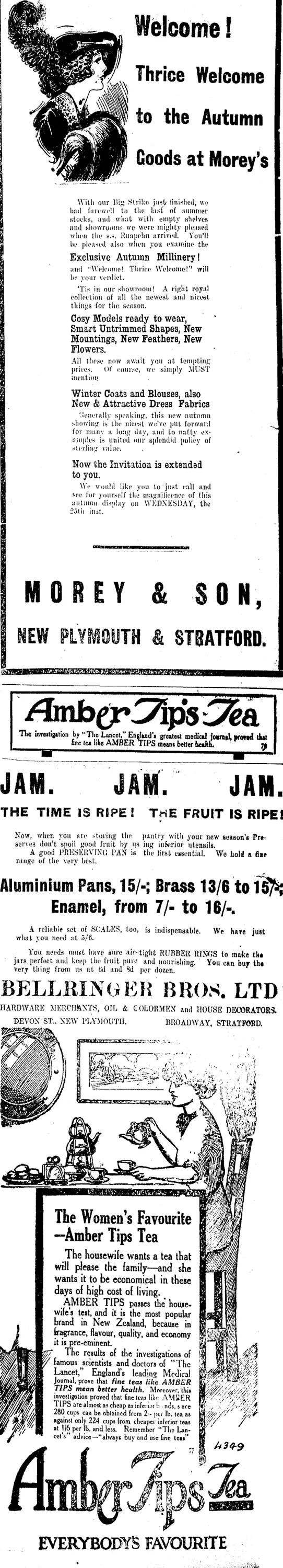Page 2 Advertisements Column 6 (Taranaki Daily News 23-2-1914)