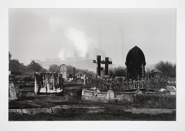 Image: Cemetery with Huntly Power Station in Background