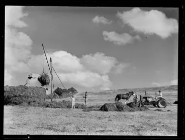 Image: Harvesting Hay, 1950