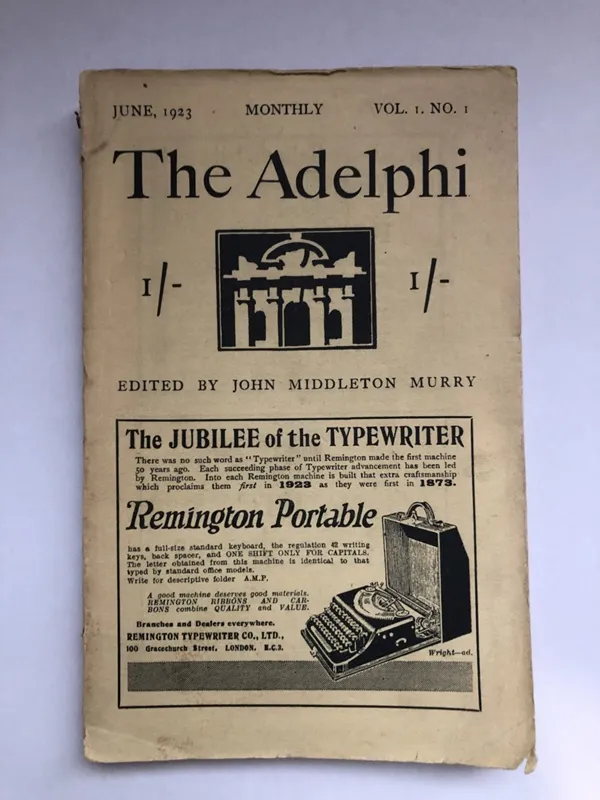 The Adelphi, Volume 1, No. 1